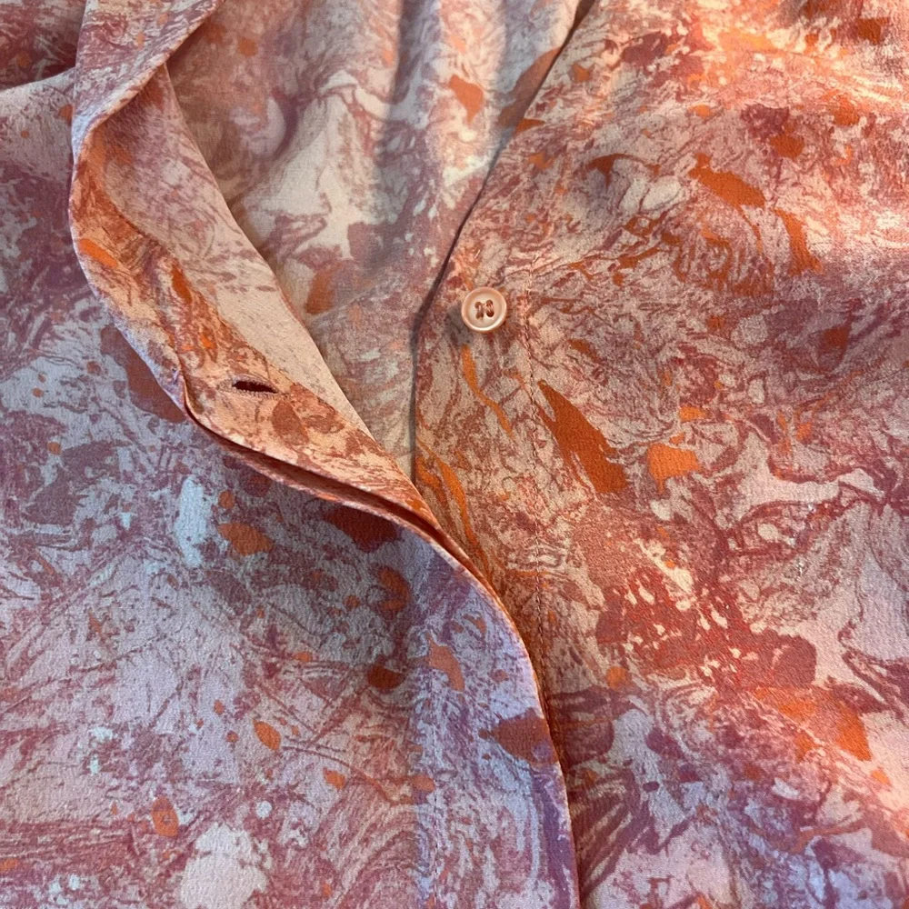 Lafayette 148 New York Silk Corp core eco friendly business casual shirt - Picture 7 of 12
